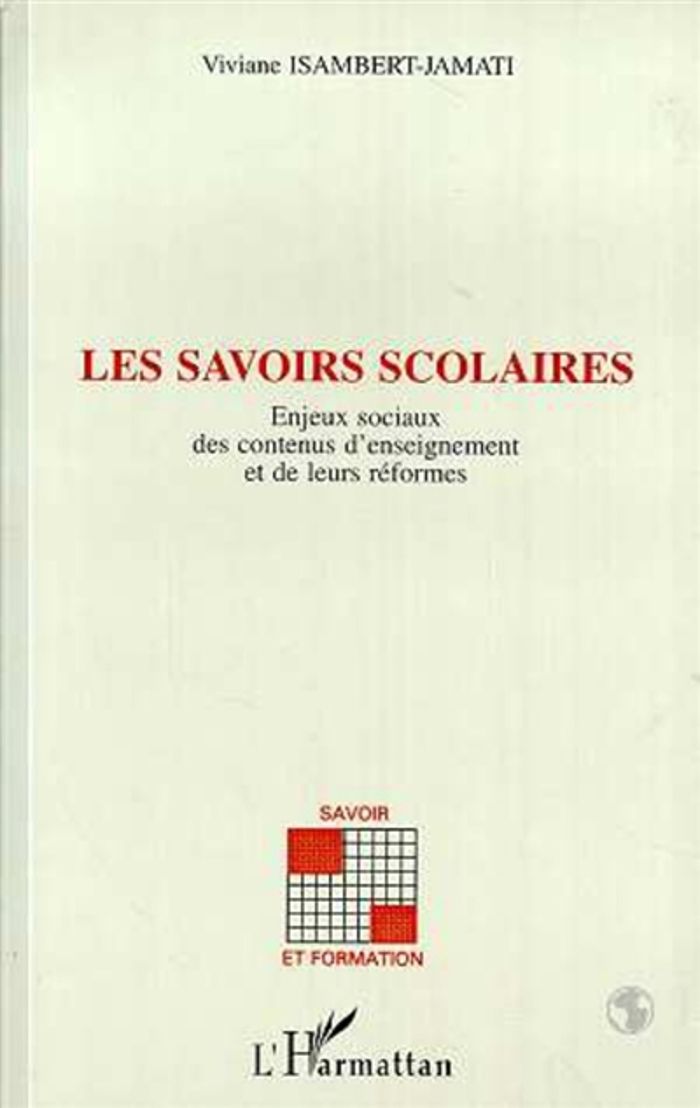 Couverture du livre « LES SAVOIRS SCOLAIRES » de Xxx, librairie Les Contes Infusés à Corte