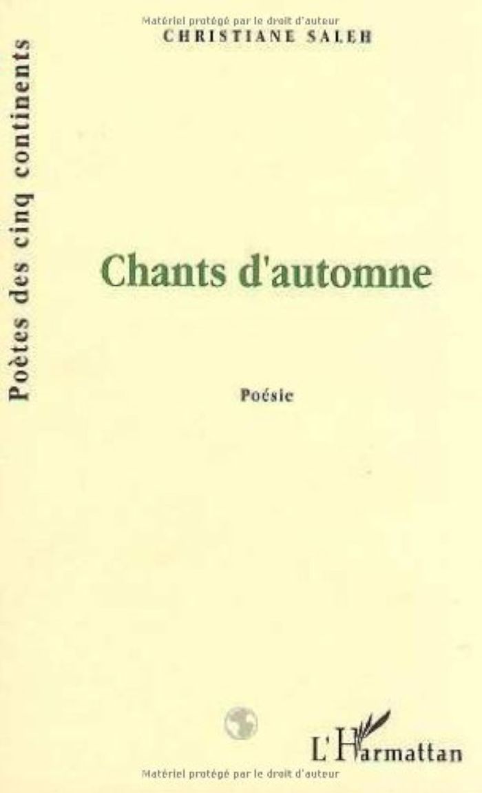 Couverture du livre « CHANTS D'AUTOMNE », librairie Les Contes Infusés à Corte