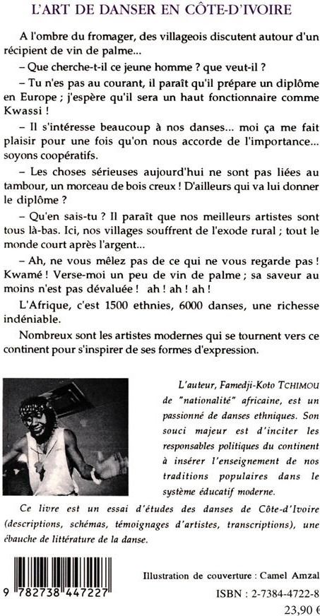 Quatrième de couverture de « L'ART DE DANSER EN COTE D'IVOIRE »