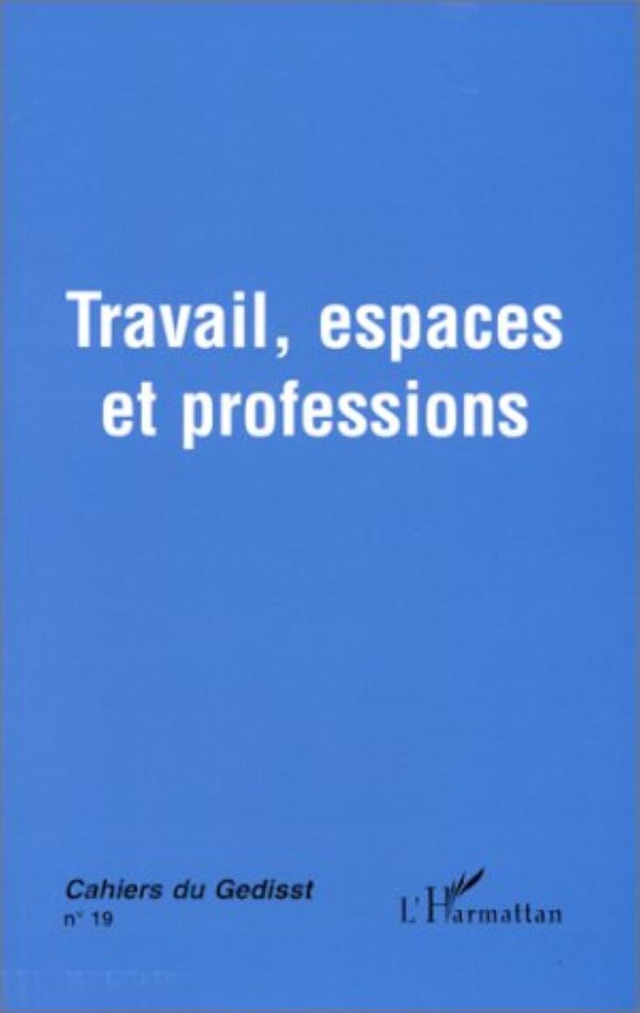 Couverture du livre « TRAVAIL, ESPACES ET PROFESSIONS - VOL19 - SEMINAIRE DU GEDISST 1996-97 » de D-G. Tremblay, librairie Les Contes Infusés à Corte