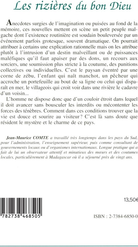 Quatrième de couverture de « LES RIZIERES DU BON DIEU »