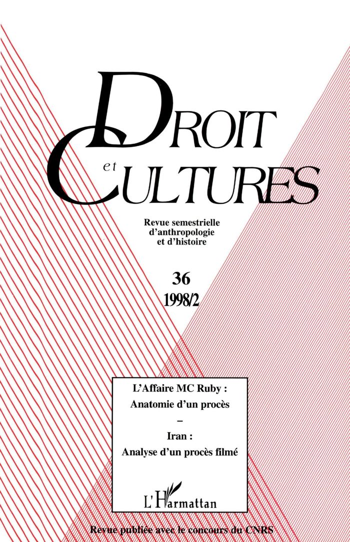 Couverture du livre « L'AFFAIRE MC RUBY : ANATOMIE D'UN PROCES - VOL36 » de Xxx, librairie Les Contes Infusés à Corte