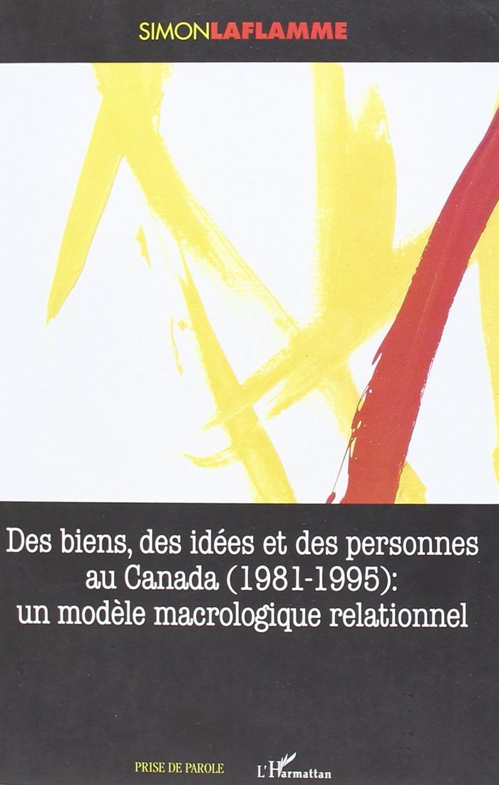 Couverture du livre « BIENS DES IDEES ET DES PERSONNES AU CANADA (1981-1995) » de Simon Laflamme, librairie Les Contes Infusés à Corte