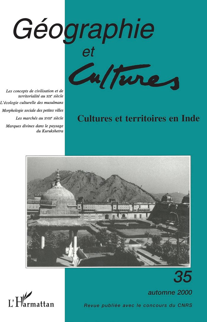 Couverture du livre « CULTURES ET TERRITOIRES EN INDE - VOL35 » de Xxx, librairie Les Contes Infusés à Corte