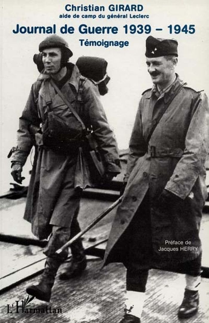 Couverture du livre « JOURNAL DE GUERRE 1939 -1945 - TEMOIGNAGE » de Christian Girard, librairie Les Contes Infusés à Corte