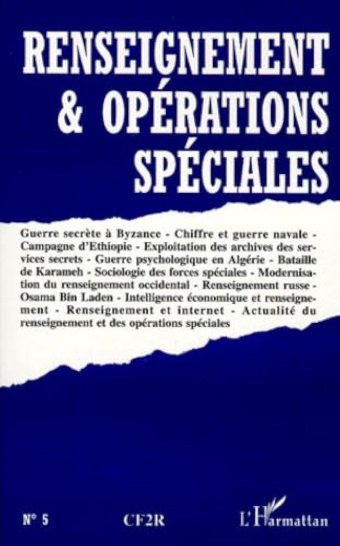 Couverture du livre « RENSEIGNEMENT ET OPERATIONS SPECIALES N 5 - VOL05 » de Cf2r, librairie Les Contes Infusés à Corte
