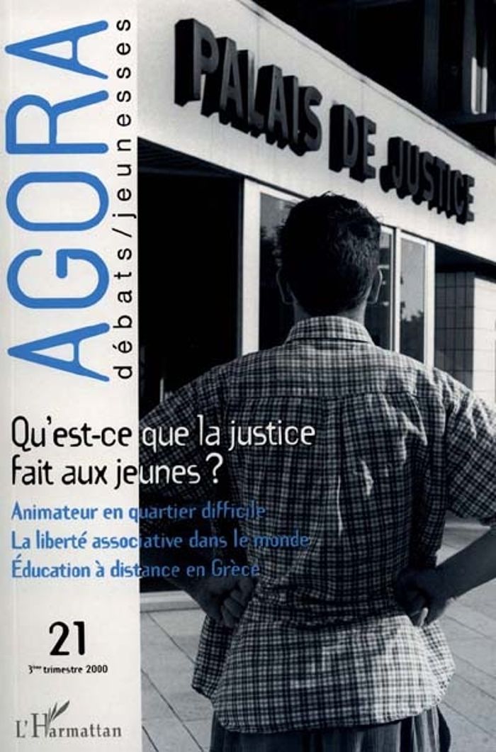 Couverture du livre « QU'EST-CE QUE LA JUSTICE FAIT AUX JEUNES ? - VOL21 » de Xxx, librairie Les Contes Infusés à Corte