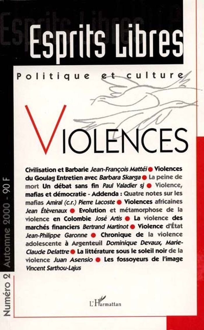 Couverture du livre « VIOLENCES - VOL02 » de Xxx, librairie Les Contes Infusés à Corte