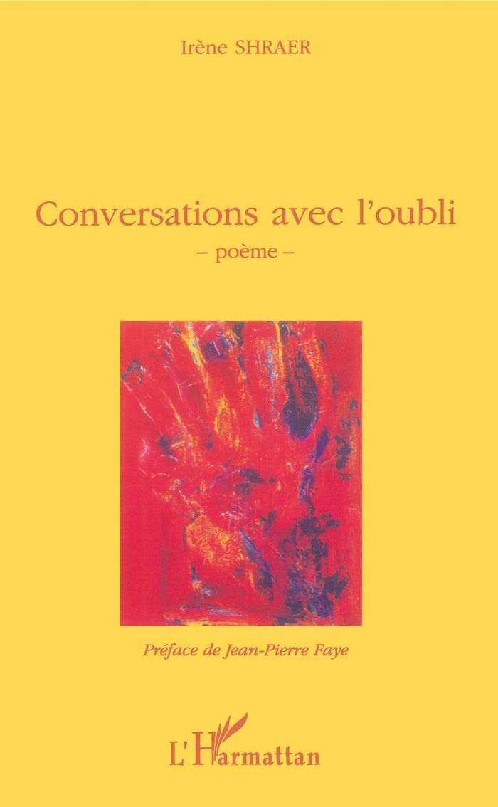 Couverture du livre « CONVERSATIONS AVEC L'OUBLI - POEMES », librairie Les Contes Infusés à Corte
