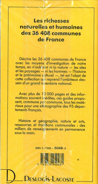 Quatrième de couverture de « LOZERE »