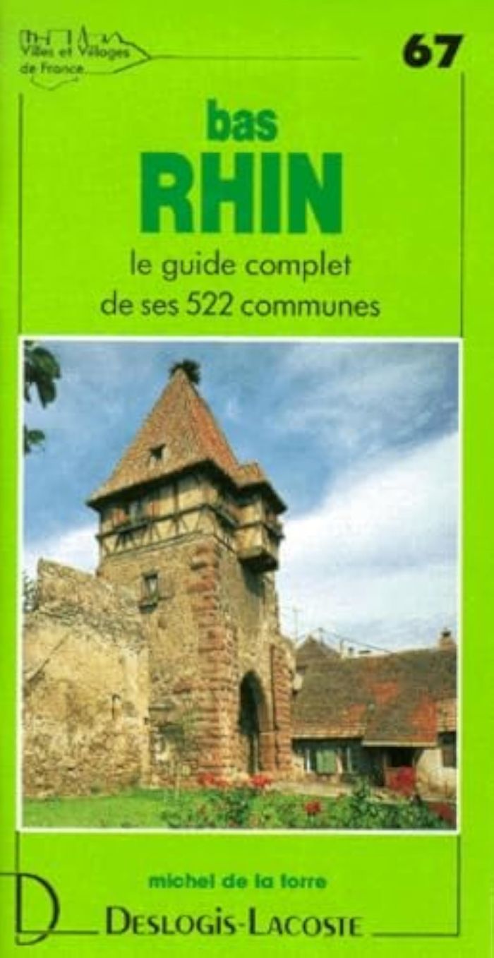 Couverture du livre « BAS-RHIN », librairie Les Contes Infusés à Corte