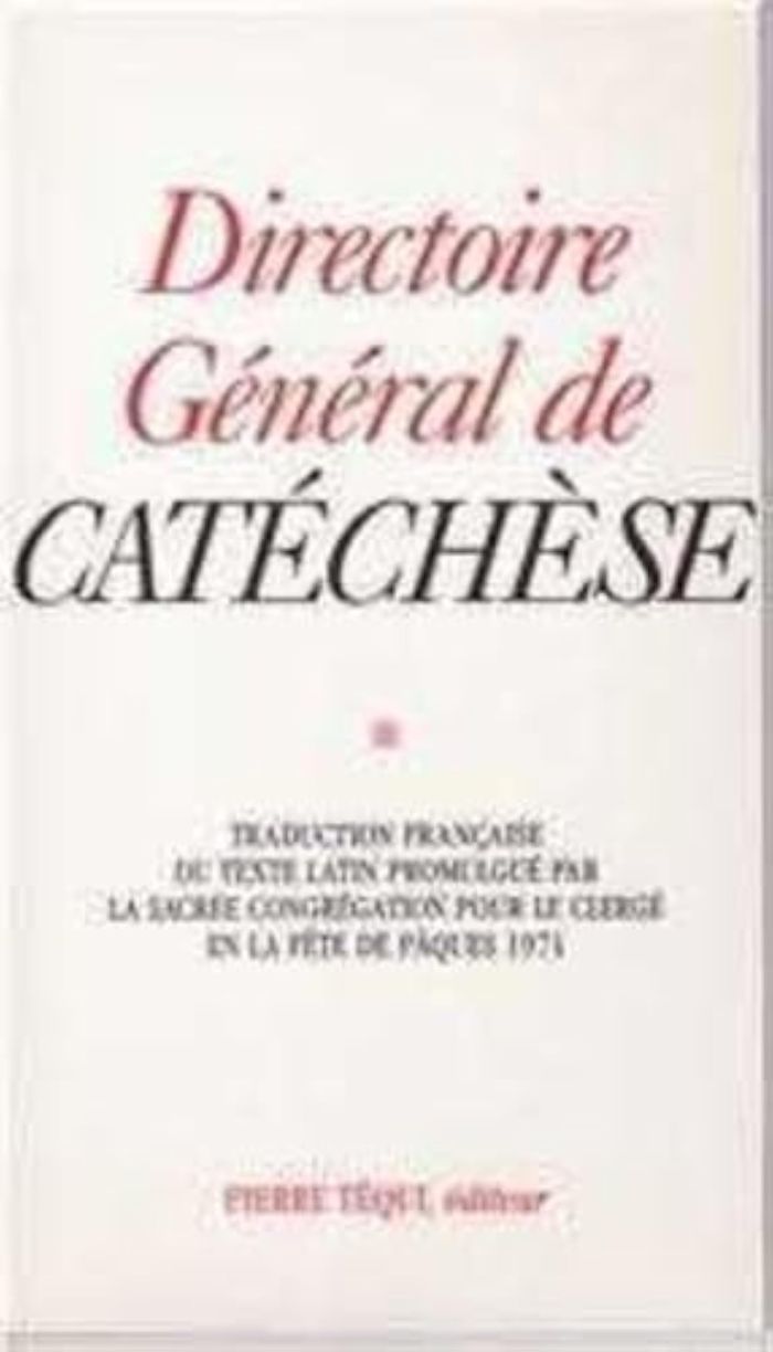 Couverture du livre « DIRECTOIRE GENERAL CATECHESE 1971 » de Xxx, librairie Les Contes Infusés à Corte