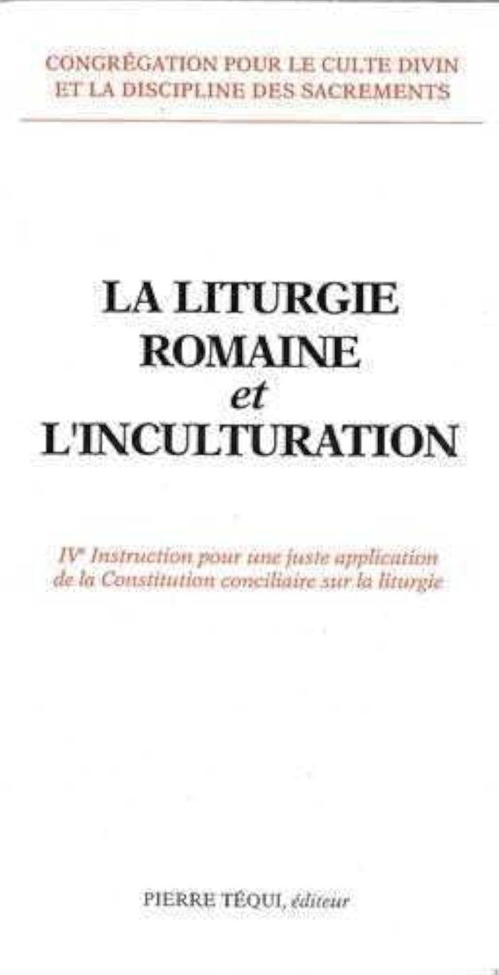Couverture du livre « LITURGIE ROMAINE ET INCULTURATION » de Xxx, librairie Les Contes Infusés à Corte