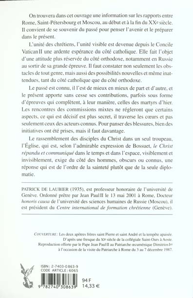 Quatrième de couverture de « L'AVENIR D'UN PASSE »