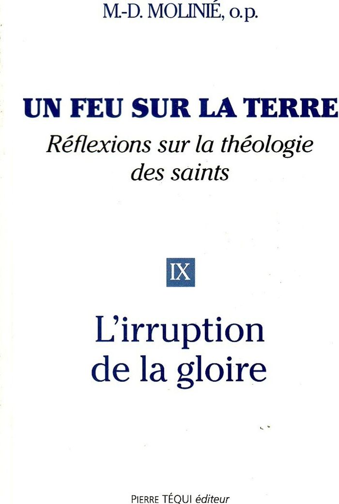 Couverture du livre « UN FEU SUR LA TERRE - TOME 9 - L'IRRUPTION DE LA GLOIRE » de M-D. Molinie, librairie Les Contes Infusés à Corte