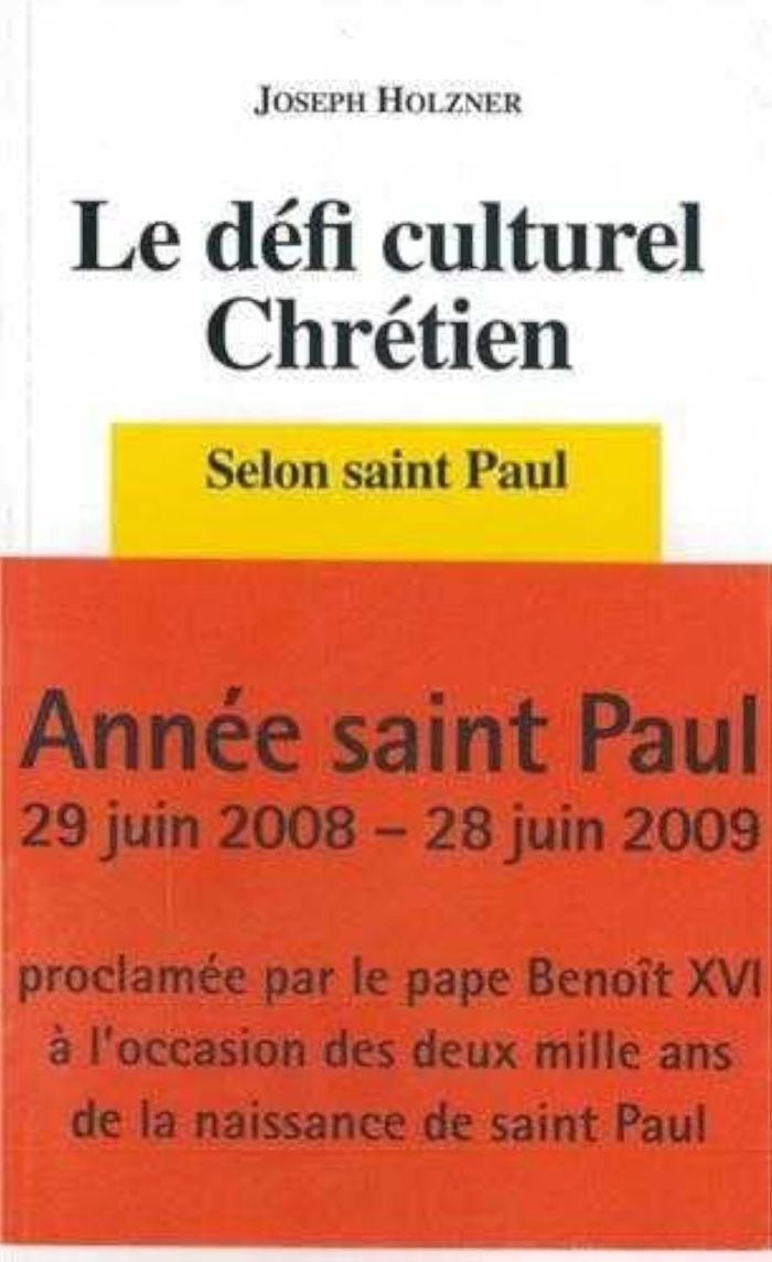 Couverture du livre « LE DEFI CULTUREL CHRETIEN SELON SAINT PAUL » de Xxx, librairie Les Contes Infusés à Corte