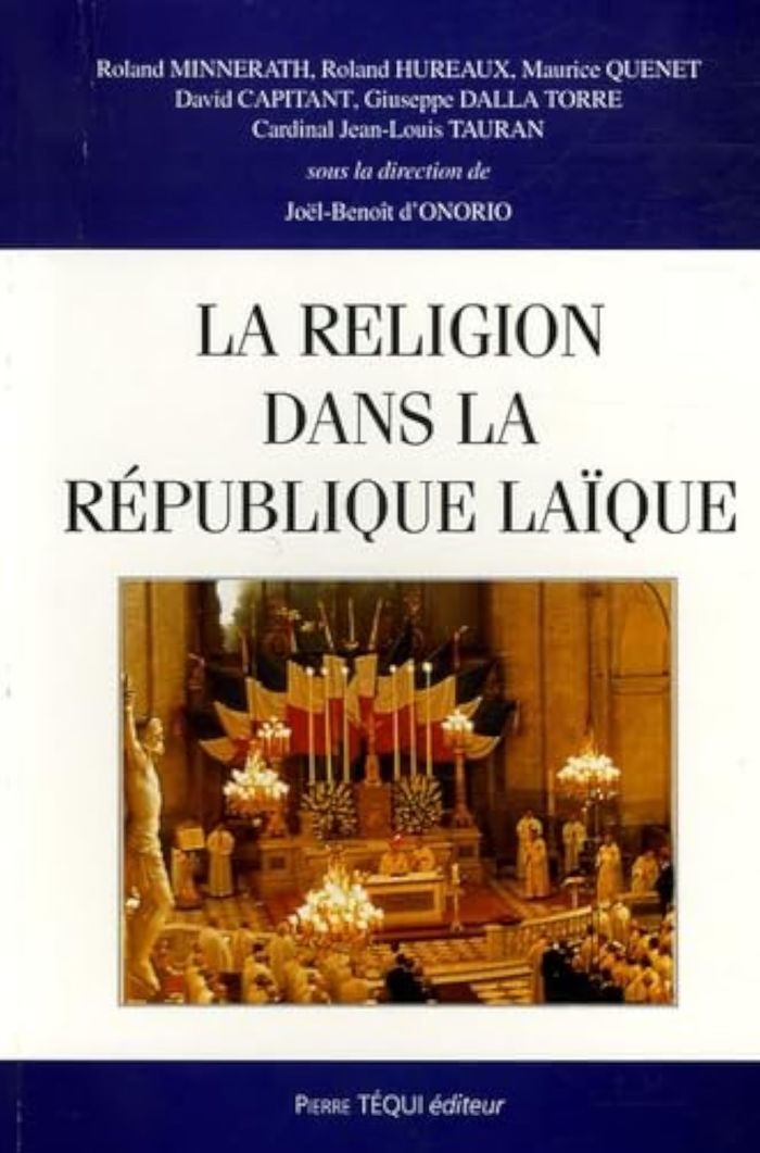 Couverture du livre « LA RELIGION DANS LA REPUBLIQUE LAIQUE - ACTES DU XXE COLLOQUE NATIONAL DE LA CONFEDERATION DES JURIS » de Collectif, librairie Les Contes Infusés à Corte