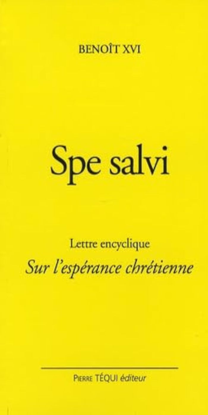 Couverture du livre « SAUVES DANS L'ESPERANCE - SPE SALVI - LETTRE ENCYCLIQUE » de Xvi Benoit, librairie Les Contes Infusés à Corte