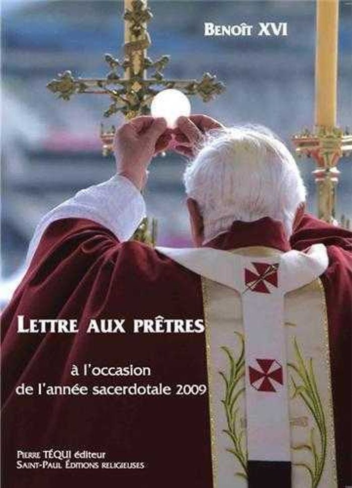 Couverture du livre « LETTRE AUX PRETRES A L'OCCASION DE L'ANNEE SACERDOTALE 2009 » de Xvi Benoit, librairie Les Contes Infusés à Corte