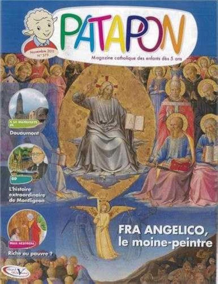 Couverture du livre « FRA ANGELICO, LE MOINE-PEINTRE - REVUE PATAPON NOVEMBRE 2011 N 379 » de Xxx, librairie Les Contes Infusés à Corte