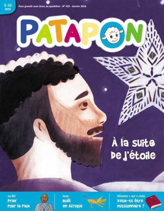 Couverture du livre « PATAPON JANVIER 2016 N 425 - A LA SUITE DE L'ETOILE », librairie Les Contes Infusés à Corte