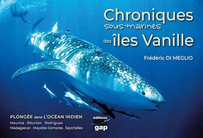 Couverture du livre « CHRONIQUES SOUS-MARINES DES ILES VANILLE - PLONGEE DANS L'OCEAN INDIEN », librairie Les Contes Infusés à Corte