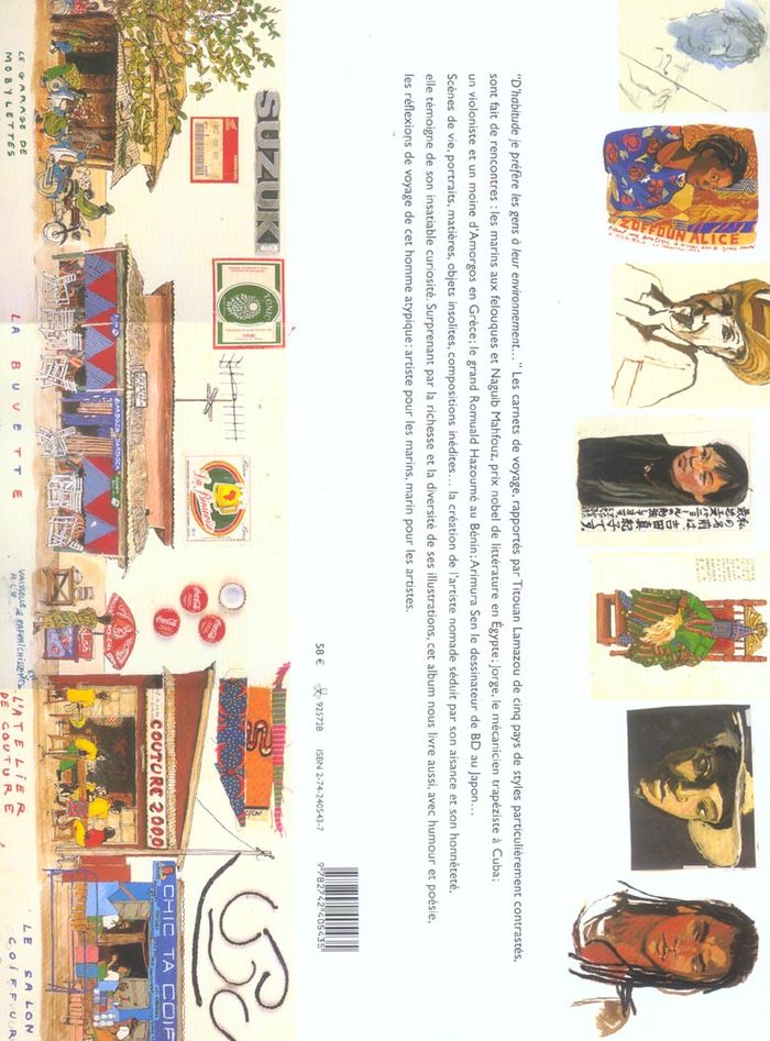 Quatrième de couverture de « CARNETS DE VOYAGE »