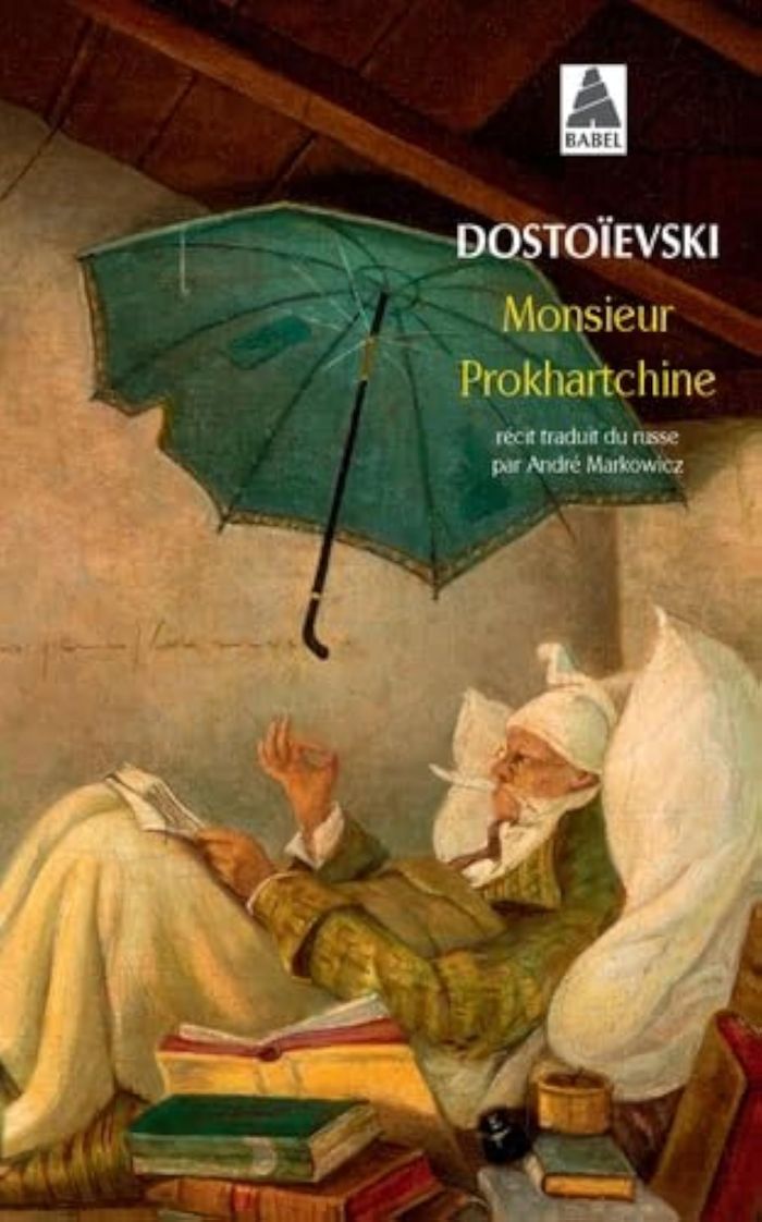 Couverture du livre « MONSIEUR PROKHARTCHINE » de Fedor Dostoievski, librairie Les Contes Infusés à Corte
