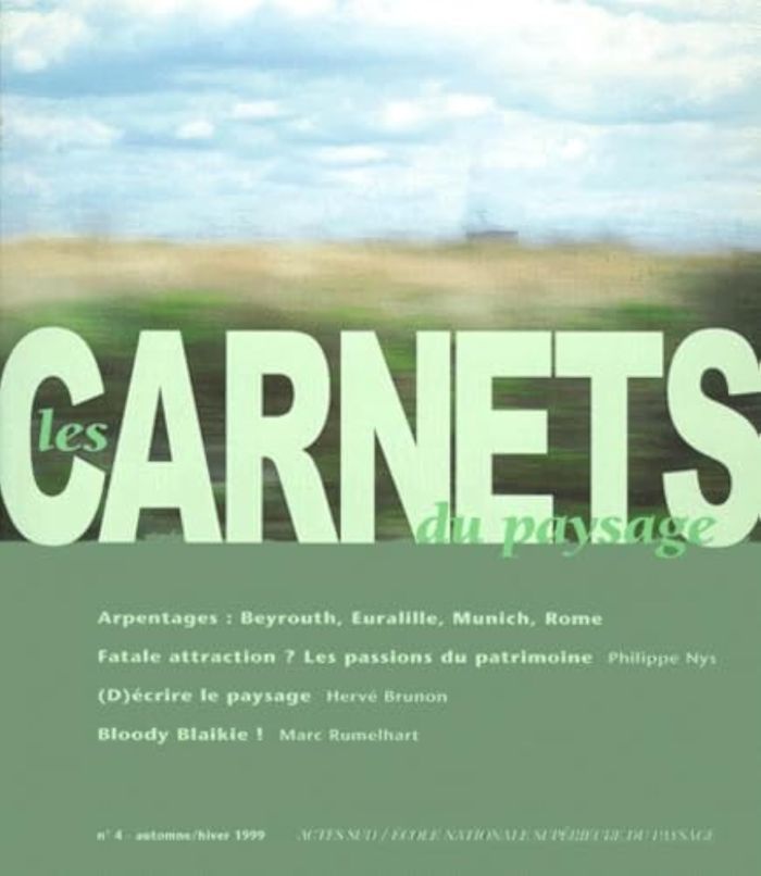 Couverture du livre « LES CARNETS DU PAYSAGE N  4 - DESIR DE PATRIMOINES » de Collectif, librairie Les Contes Infusés à Corte