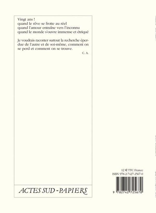 Quatrième de couverture de « UNE ANNEE SANS ETE »