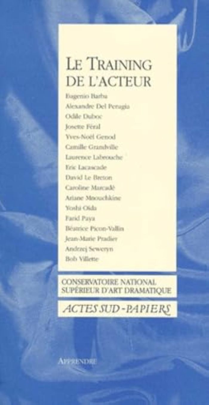 Couverture du livre « LE TRAINING DE L'ACTEUR », librairie Les Contes Infusés à Corte