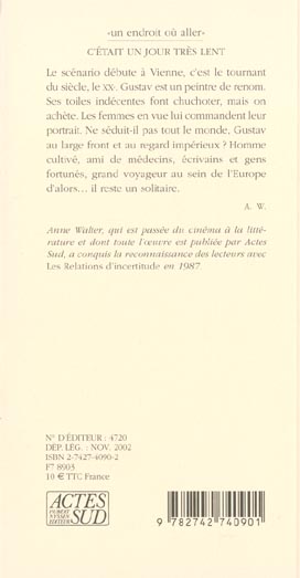 Quatrième de couverture de « C'ETAIT UN JOUR TRES LENT »