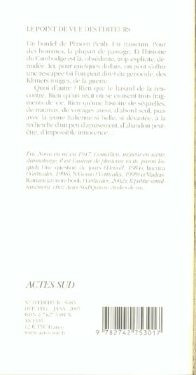 Quatrième de couverture de « MUSEUM »