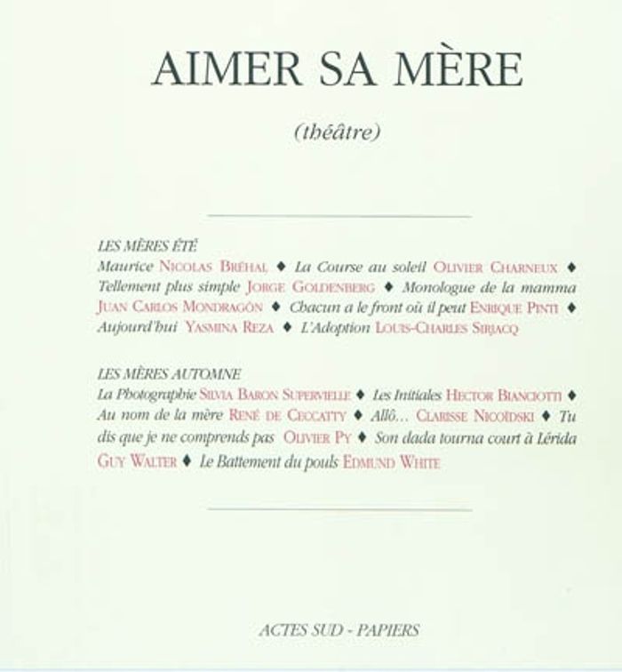 Couverture du livre « AIMER SA MERE » de Collectif/brehal/py, librairie Les Contes Infusés à Corte