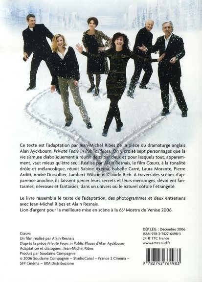Quatrième de couverture de « COEURS »