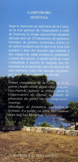 Quatrième de couverture de « CAMPOMORO-SENETOSA »