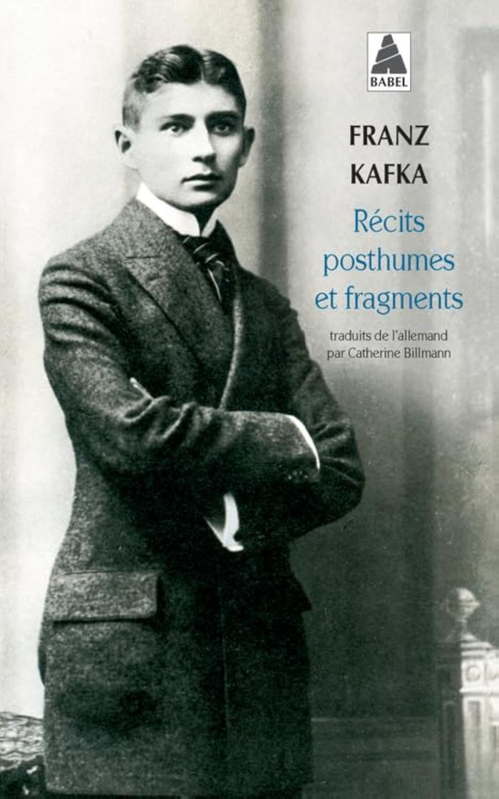 Couverture du livre « Récits posthumes et fragments » de Franz Kafka, librairie Les Contes Infusés à Corte