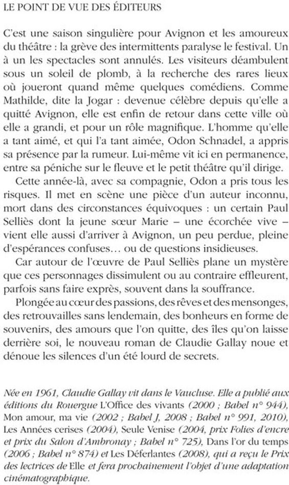 Quatrième de couverture de « L'amour est une île : roman »