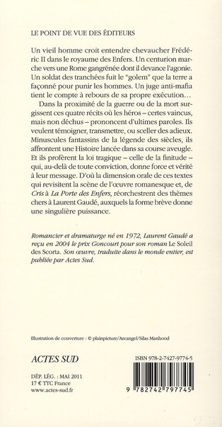 Quatrième de couverture de « Les oliviers du Négus : nouvelles »