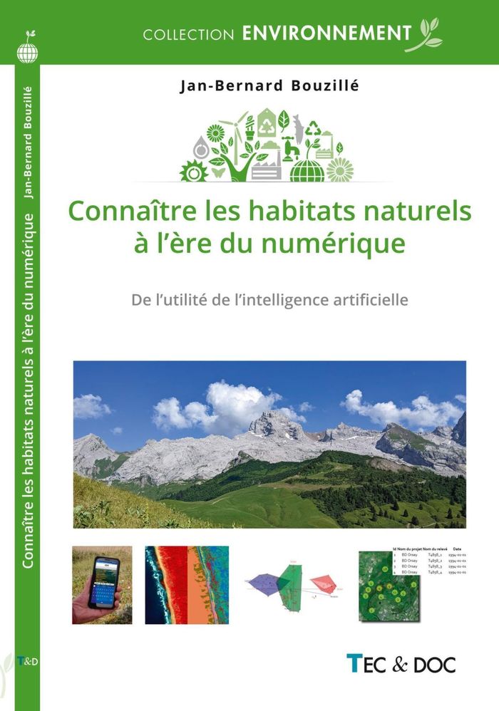 Couverture du livre « Connaître les habitats naturels à l'ère du numérique : de l'utilité de l'intelligence artificielle » de Jan-Bernard Bouzillé, librairie Les Contes Infusés à Corte