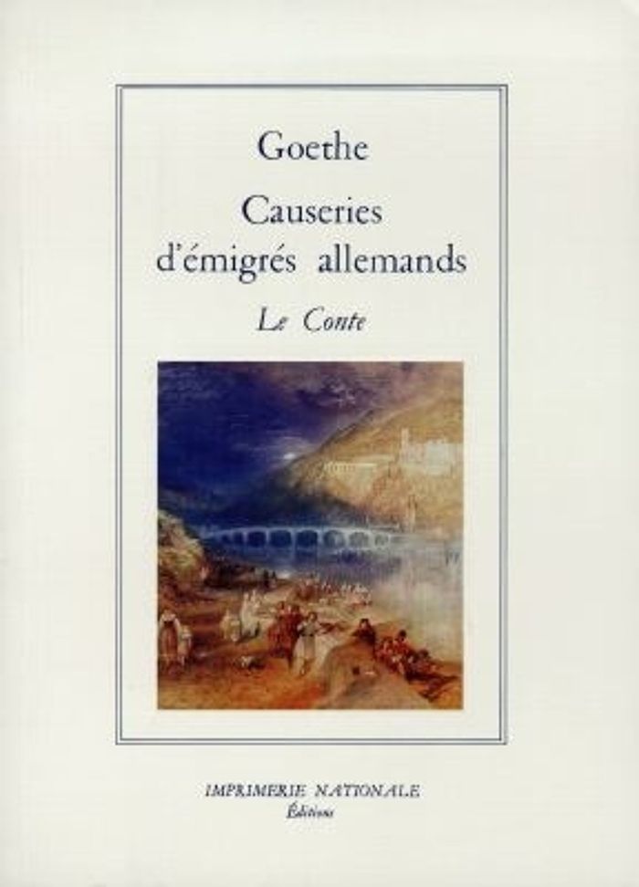 Couverture du livre « CAUSERIES D'EMIGRES ALLEMANDS - LE CONTE », librairie Les Contes Infusés à Corte