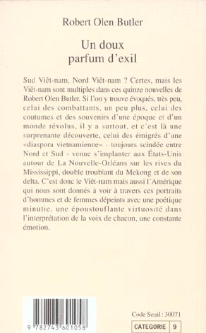 Quatrième de couverture de « UN DOUX PARFUM D'EXIL »