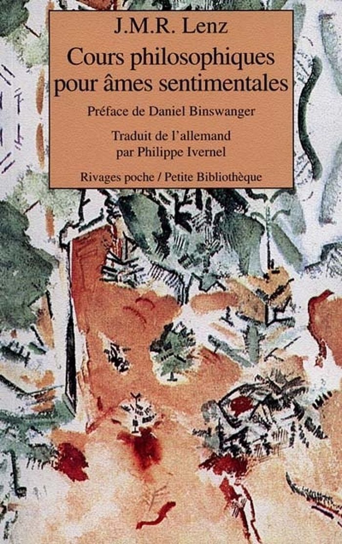 Couverture du livre « COURS PHILOSOPHIQUES POUR AMES SENTIMENTALES » de Lenz/binswanger, librairie Les Contes Infusés à Corte