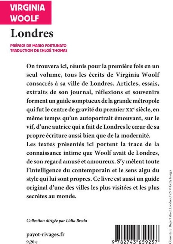 Quatrième de couverture de « Londres »