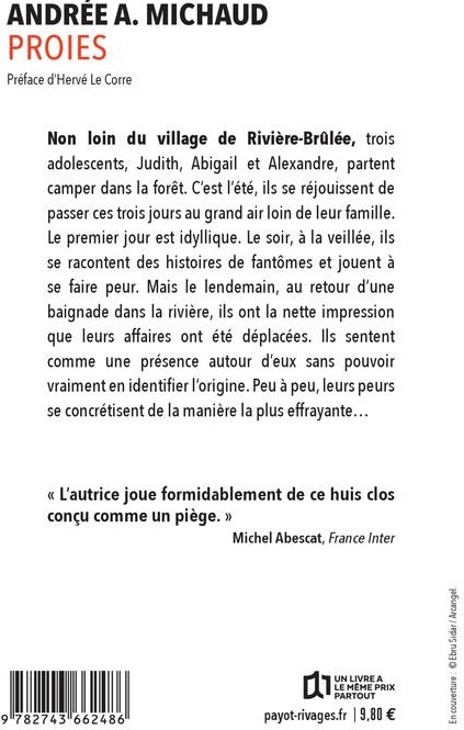 Quatrième de couverture de « PROIES »
