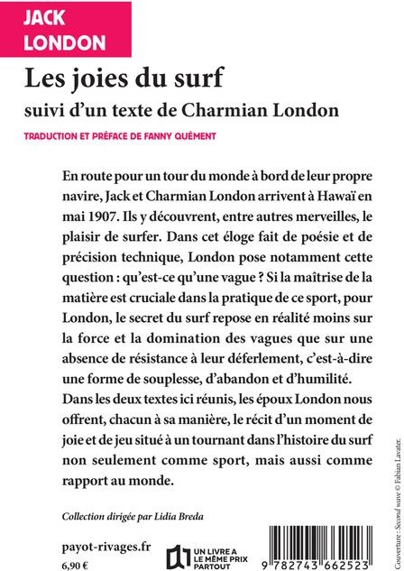 Quatrième de couverture de « Les joies du surf »