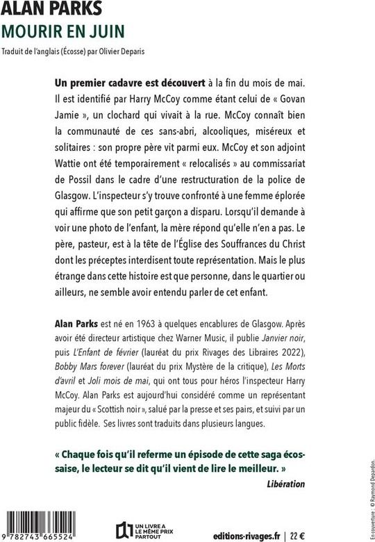 Quatrième de couverture de « Mourir en juin »