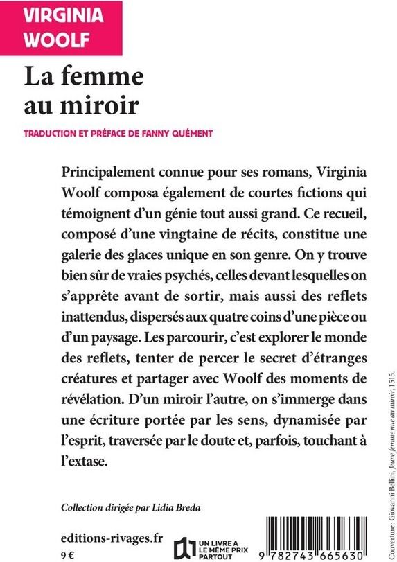 Quatrième de couverture de « La femme au miroir : et autres récits »