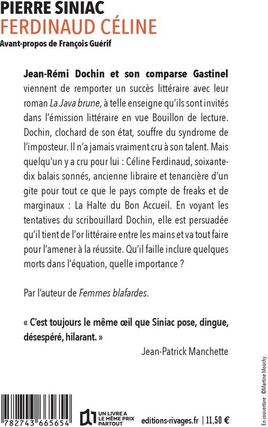 Quatrième de couverture de « Ferdinaud Céline »