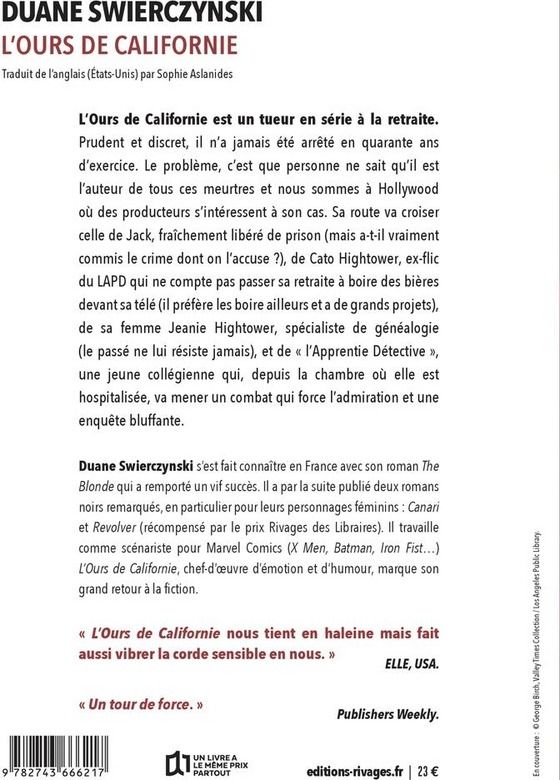 Quatrième de couverture de « L'ours de Californie »